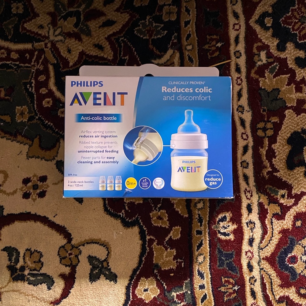 Philips Avent Anti-Colic Baby Bottle - Blue and White